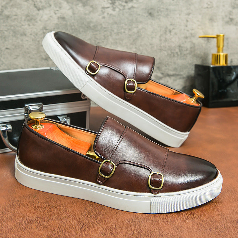 Fashion Loafers Men's Business Casual Slip-on Flats Shoes Men DealSniper.net