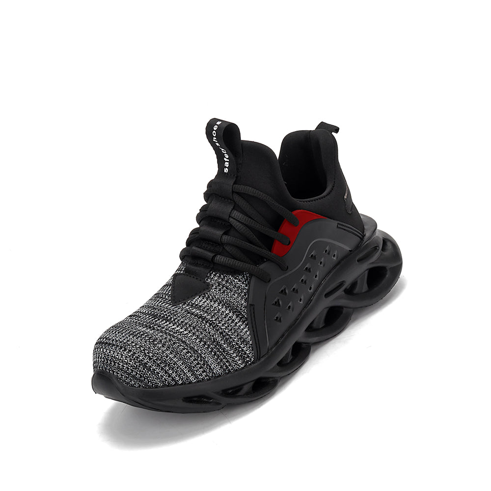 Indestructible Work Shoes Sneakers Men Anti-puncture Safety Shoes Men DealSniper.net Grey Size36
