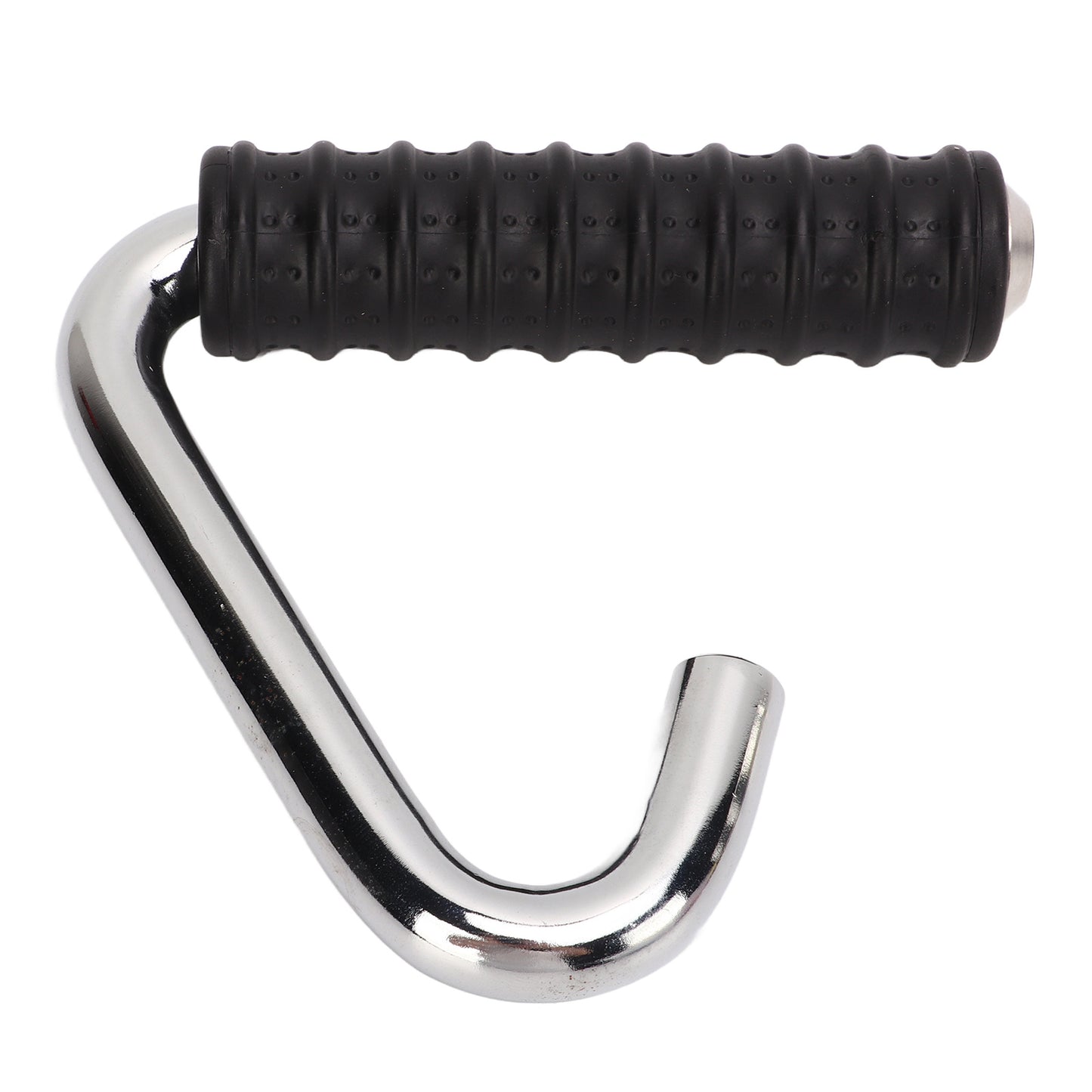 Fitness Handle Grip Silver C Shaped Universal Rubber Sports DealSniper.net as picture