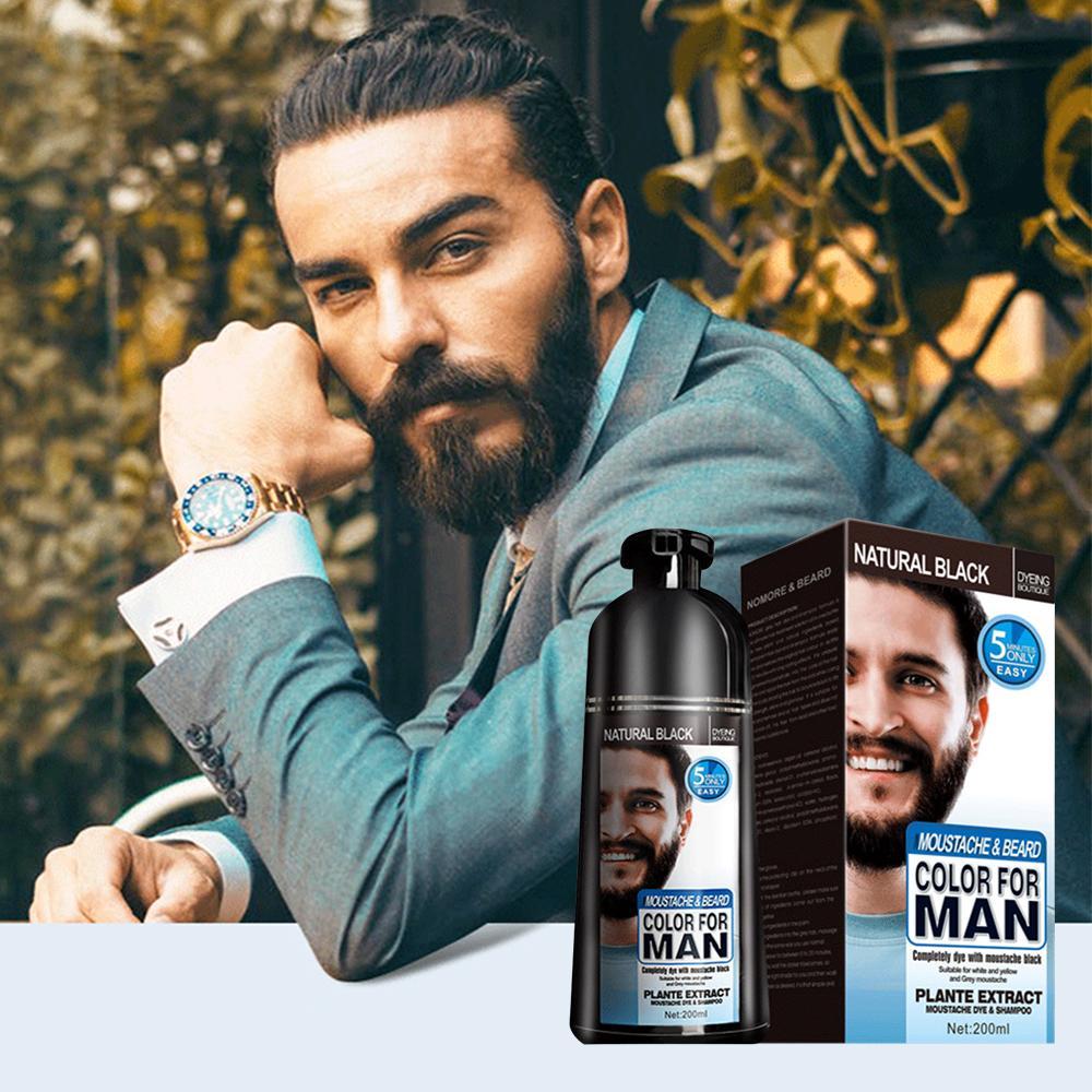 Beard Hair Color Shampoo For Men Men DealSniper.net