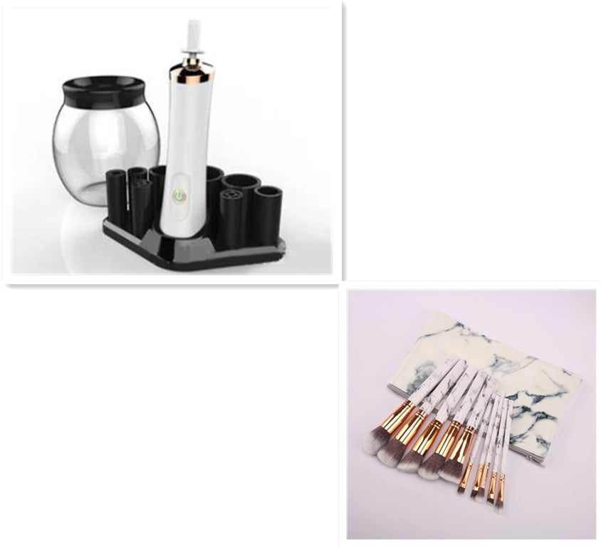 Makeup Brush Cleaner Beauty DealSniper.net White set