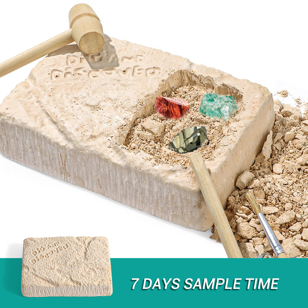 Gemstone Dig Kit DIY Activity STEM Educational Science Toys Kids DealSniper.net