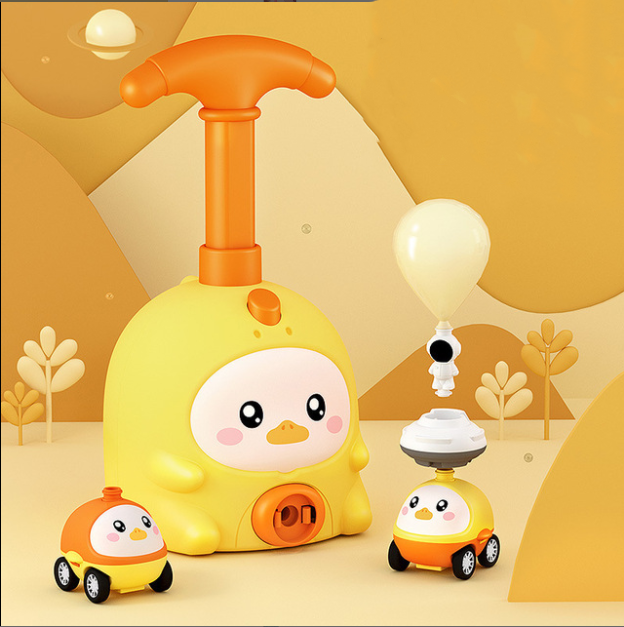 Educational Air Power Balloon Car Launch Tower Montessori Toy For Children Gift Deals DealSniper.net Yellow Top version