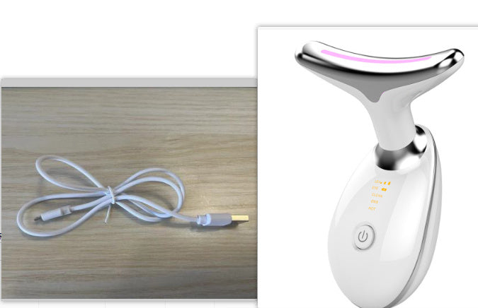 EMS Thermal Neck Lifting And Tighten Massager Electric Microcurrent Wrinkle Remover Beauty DealSniper.net Set