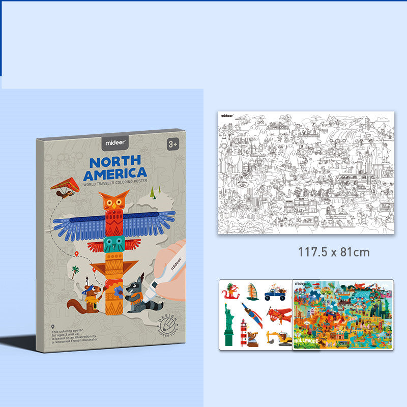 Pocket Watercolor Painting Book Children's Gouache Graffiti Hobby dealsniper-net 9 Style
