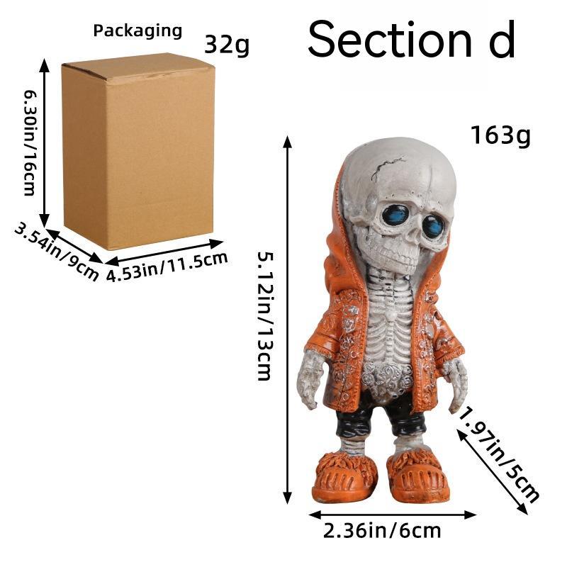 Halloween Skull Fashion Creative Decoration Ghost Festival Holidays DealSniper.net AA1 30 Orange D Style
