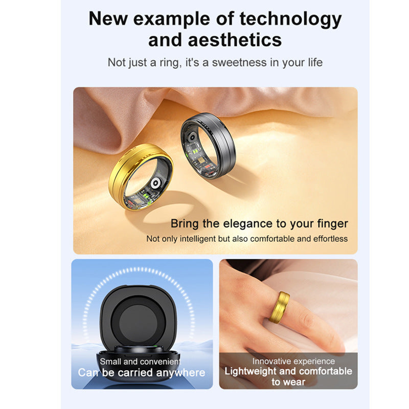 Heart Rate Blood Oxygen Sleep Monitoring Smart Ring Jewelry DealSniper.net