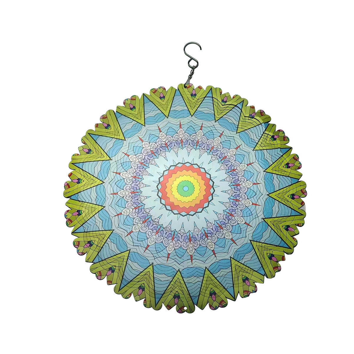 3D Rotating Wind Chimes Mandala Outdoor Garden Garden DealSniper.net Style Six