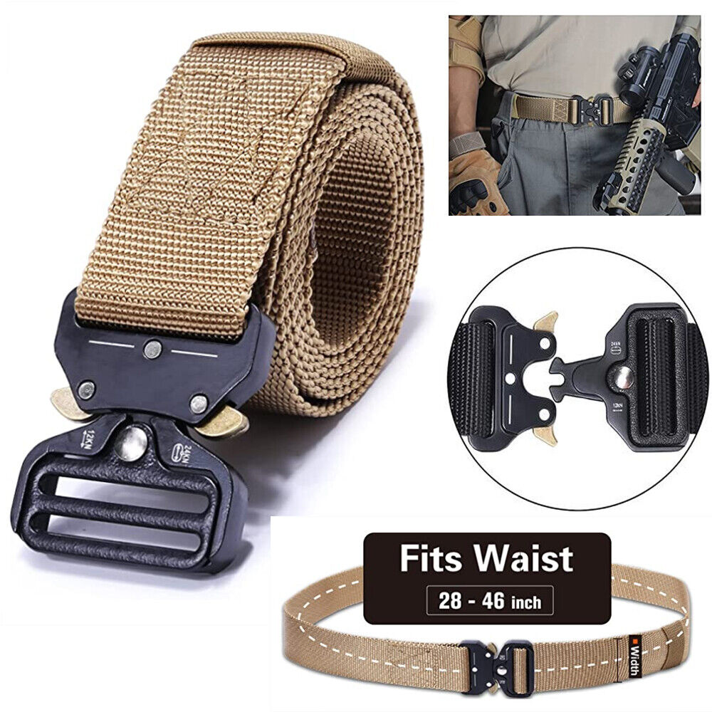 PREMIUM Men Casual Military Belt Tactical Waistband Rescue Rigger Nylon Belt USA Men DealSniper.net
