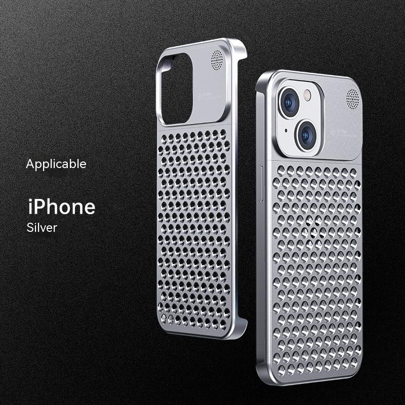 Aluminum Alloy Phone Case Anti-fall Full Body Shockproof Phone Cove Phones DealSniper.net Silver Iphone12