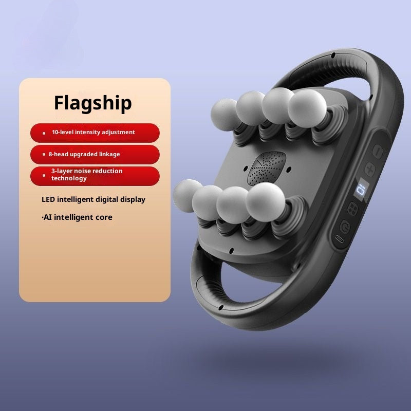 Muscle Relaxation Massager Multi-head Massage Gun Deep Tissue Health Gym From House 8 Heads