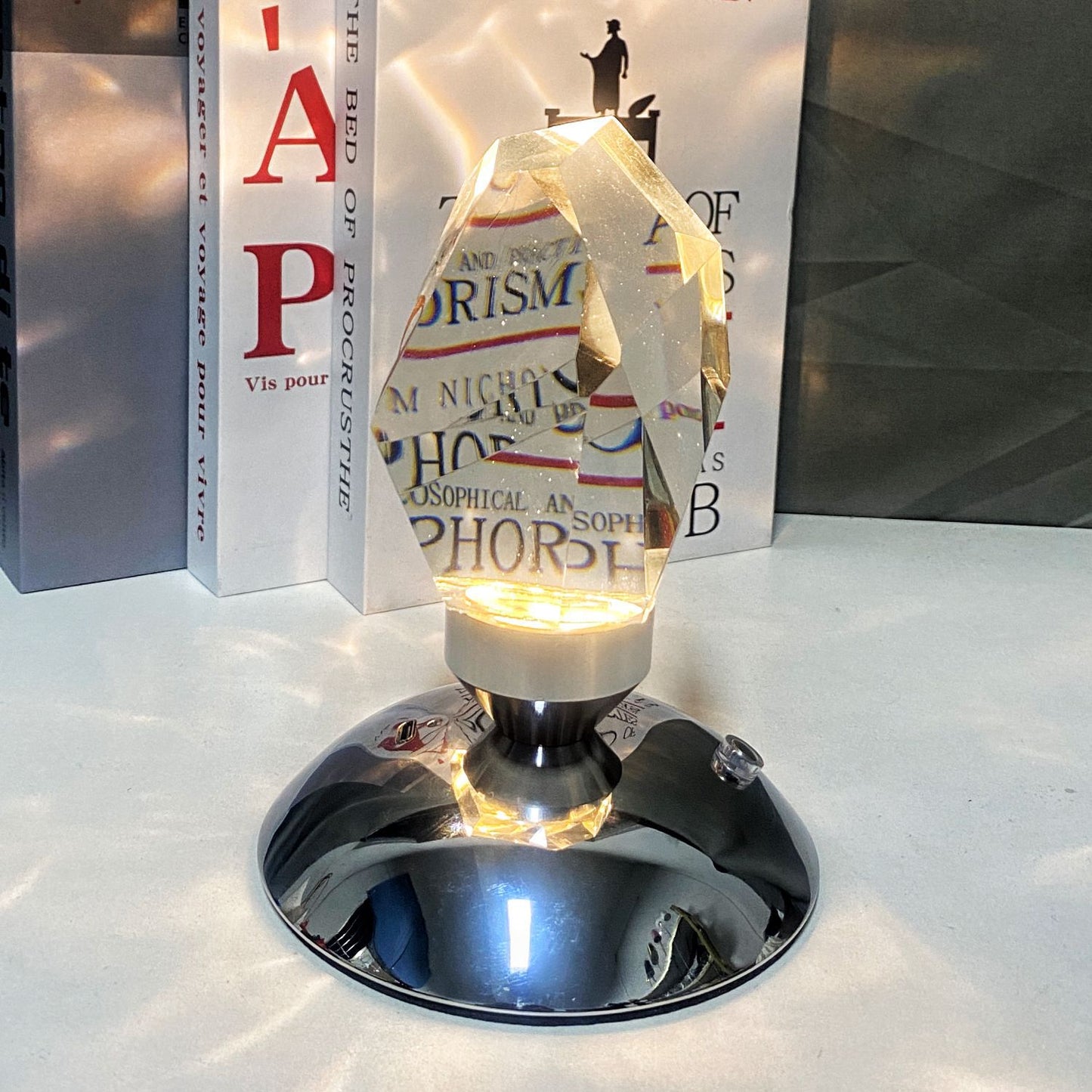 Led Crystal Night Light With Remote Control Bedroom Decor Mood Light Deals DealSniper.net