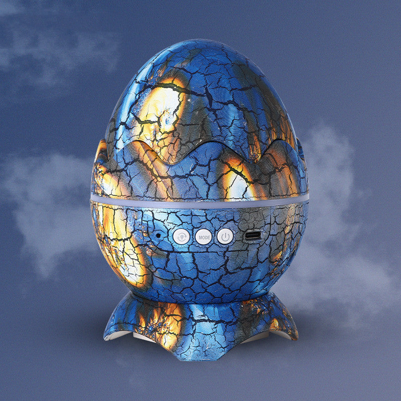 LED Dinosaur Egg Star Galaxy Projection Lamp Bluetooth Music Home Decor Gym From House Thanos Blue USB