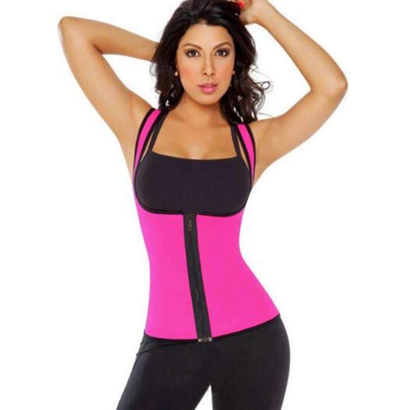 Women's Sweat Enhancing Sauna Top Women DealSniper.net Pink 2XL