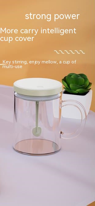 Fully Automatic Electric Stirring Cup Coffee Cup Kitchen dealsniper-net Shell White 301to400ml