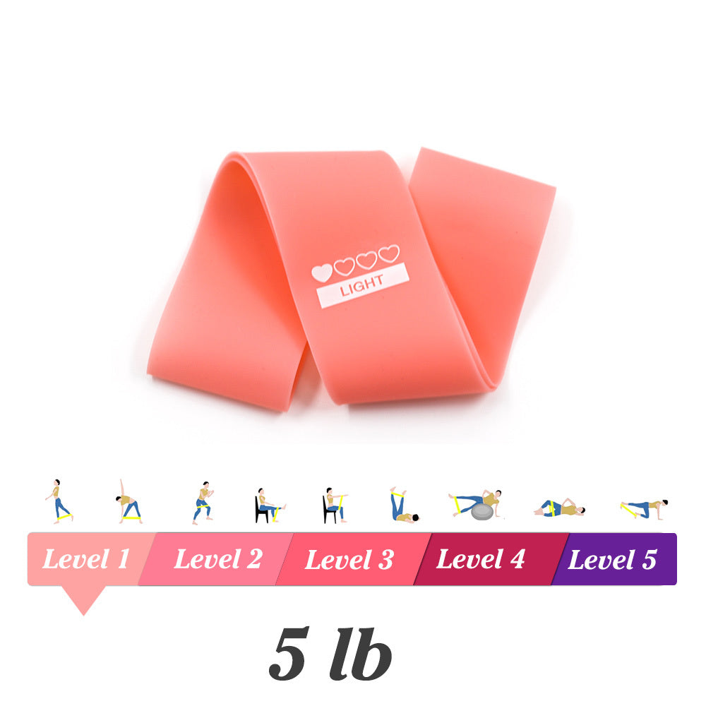 Yoga Resistance Rubber Bands Indoor Outdoor Fitness Equipment Sports dealsniper-net