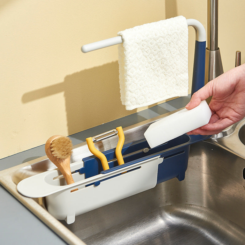 Kitchen Multifunctional Sink Shelf Rag Rack Kitchen DealSniper.net