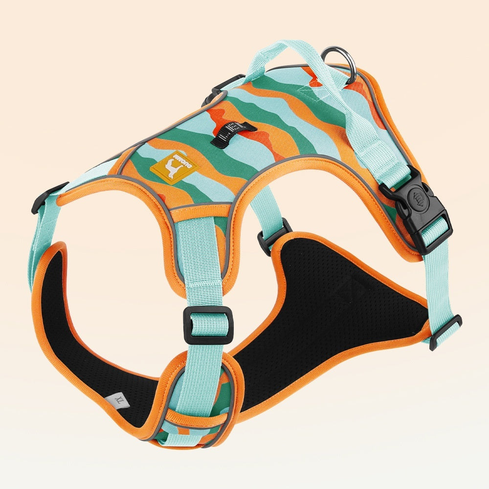 Dog Chest And Back Reflective Commuter Hand Holding Rope Pets DealSniper.net Orange S
