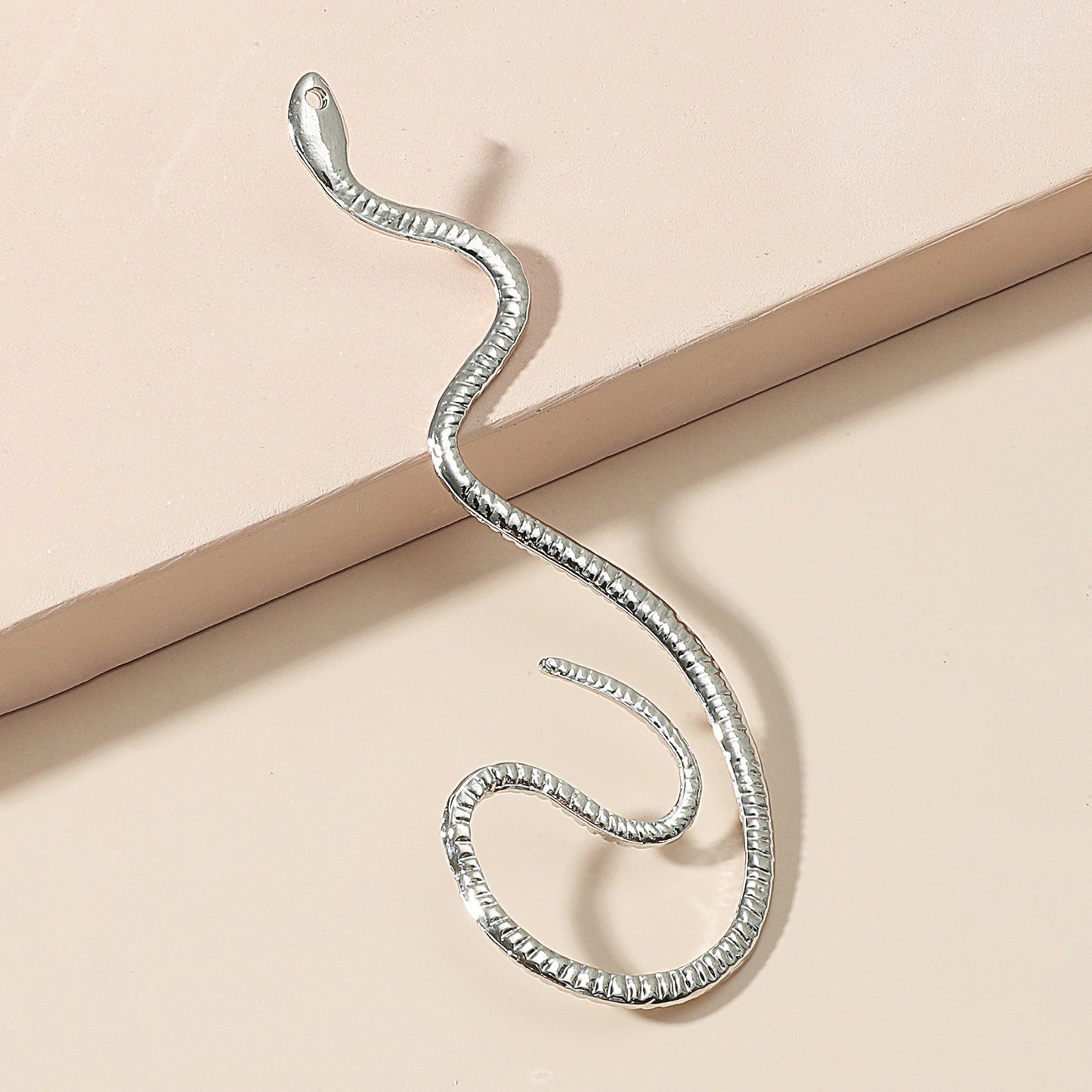 Non-hole Ear Clip Vintage Zircon Snake-shaped Earrings Gifts Holidays dealsniper-net 02white K