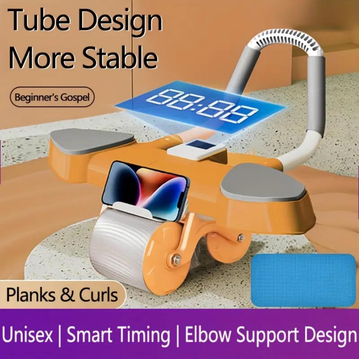 Exercise Roller Wheels - Ab Roller With Elbow Support Sports DealSniper.net Orange