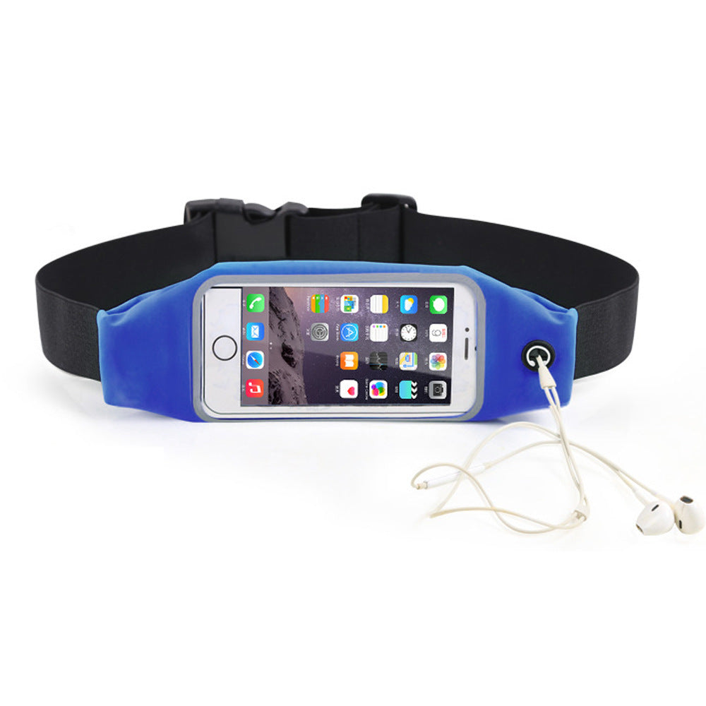 Touch Screen Clear Phone Waist Bag For Running Sports Fanny Pack Sports DealSniper.net Royal blue