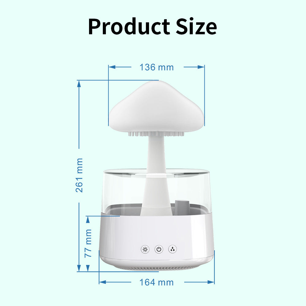 Rain Humidifier Mushroom Humidifier Rain Cloud Humidifier Home Decor DealSniper.net