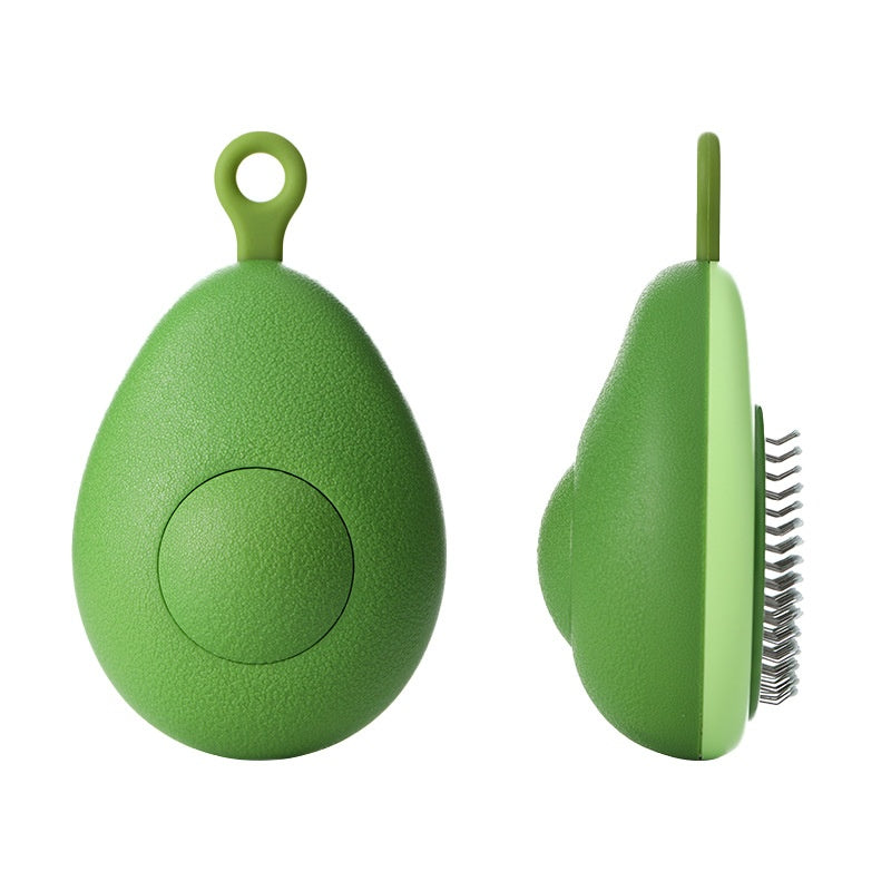 Cat Brush Hair Remover Cleaning Avocado Shaped Dog Pets DealSniper.net 13X8X5cm Avocado Green