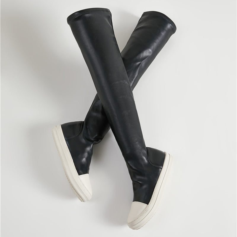 Black Long Boots Fashion Winter Shoes Women Waterproof Platform Boots Women DealSniper.net