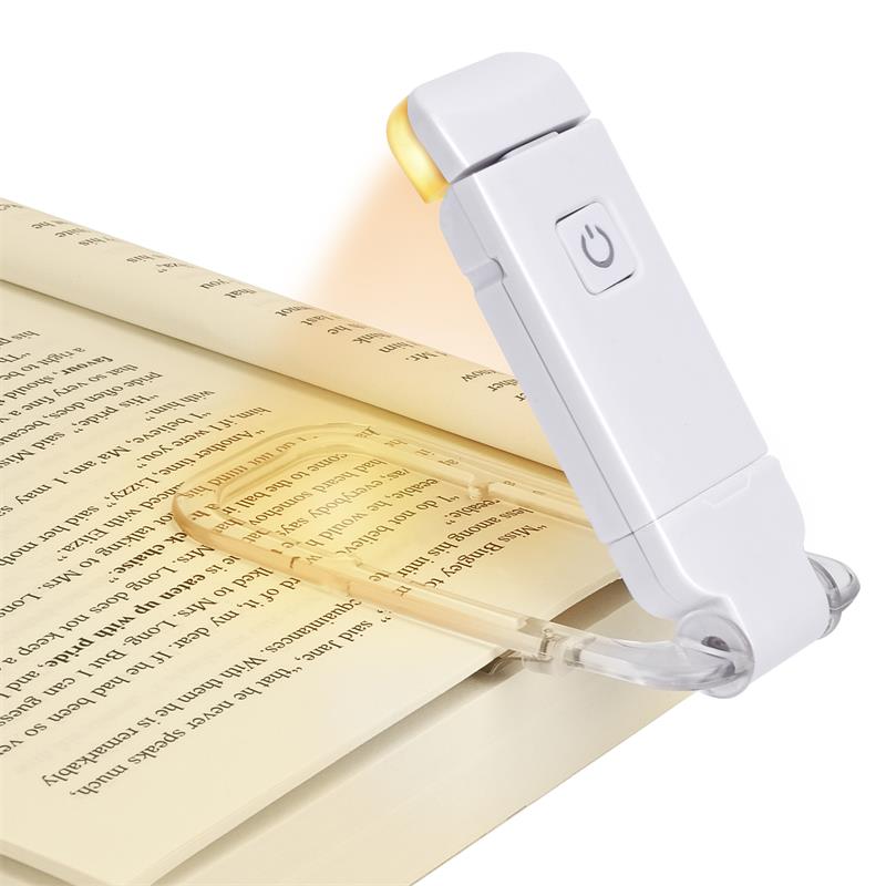 LED USB Rechargeable Book Reading Light Brightness Adjustable Gadgets DealSniper.net White USB