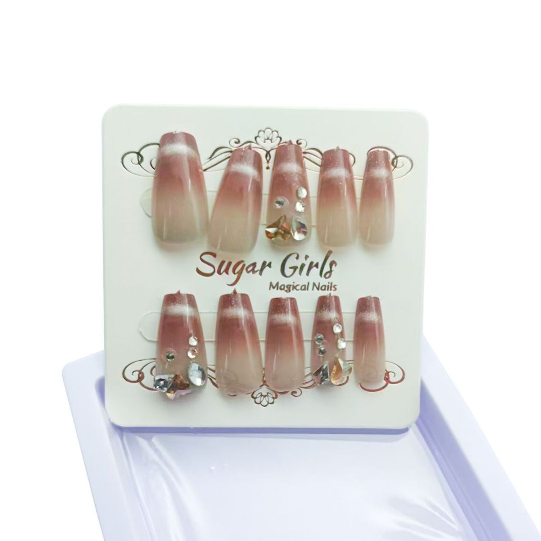 The Heart-shaped Nail Plates Are Light Dark Red Beauty DealSniper.net