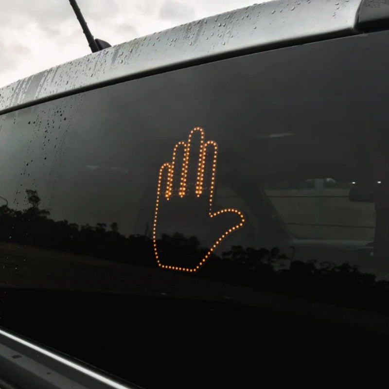 Funny New LED Illuminated Gesture Light Car Finger Light Vehicle DealSniper.net