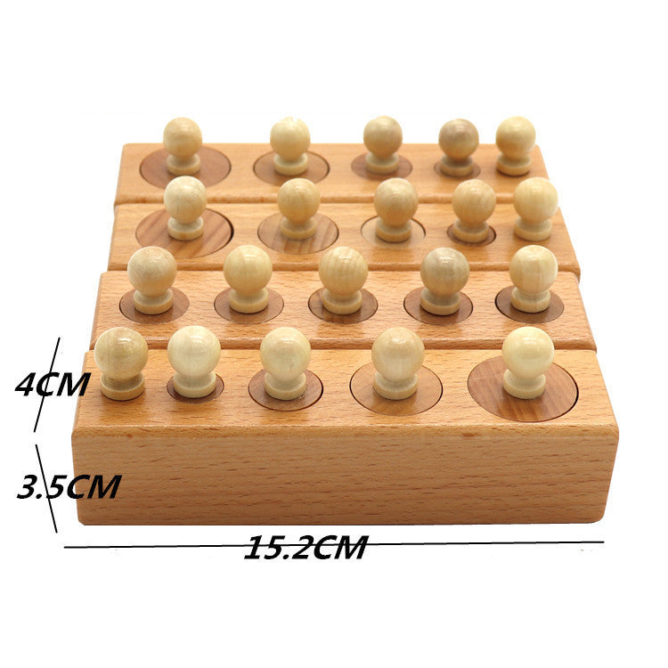 Montessori kindergarten early education toy building blocks Kids DealSniper.net Wood