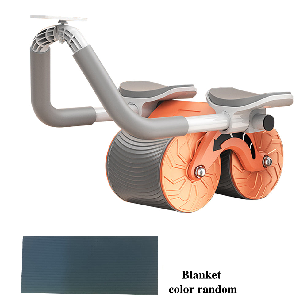 Male And Female Household 2 In 1 Exercise Belly Wheel Indoor Fitness Sports Sports DealSniper.net Orange