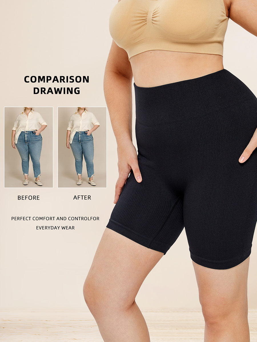 High Waisted Body Shaper Thigh Slimmer Butt Lifting Shapewear For Women Women DealSniper.net