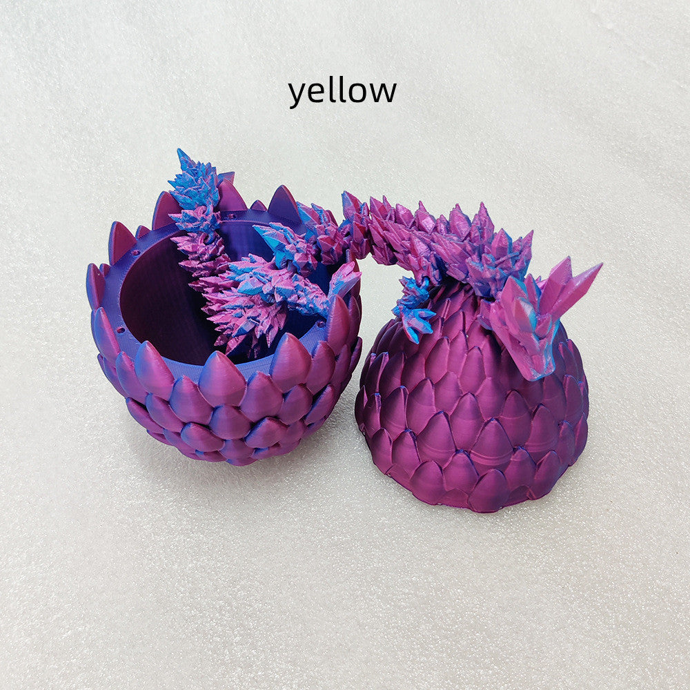 3D Printing Movable Joint Creative Ornaments Kids DealSniper.net Yellow