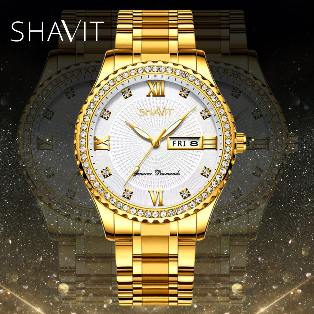 Men's Gold Watch Stainless Steel Quartz Analog Wristwatch For MEN Relojes De Hombre Jewelry DealSniper.net