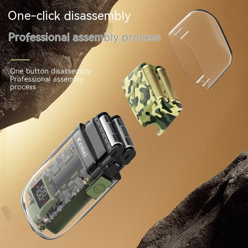 Waterproof USB Rechargeable LED LCD Digital Shaver Men DealSniper.net