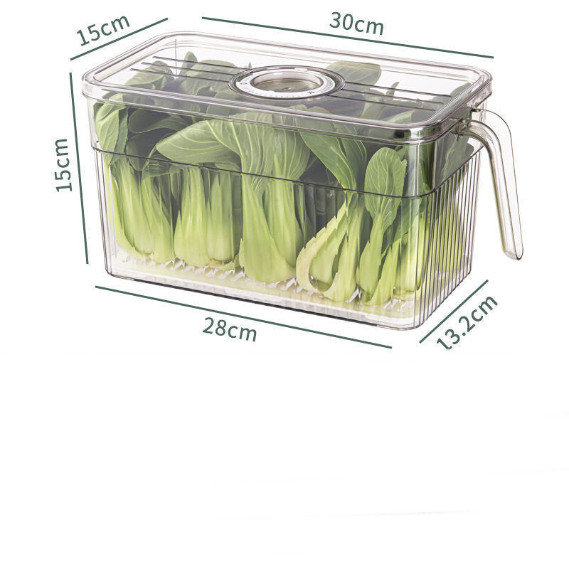 Home Refrigerator Food Preservation Storage Box Kitchen DealSniper.net Grey L
