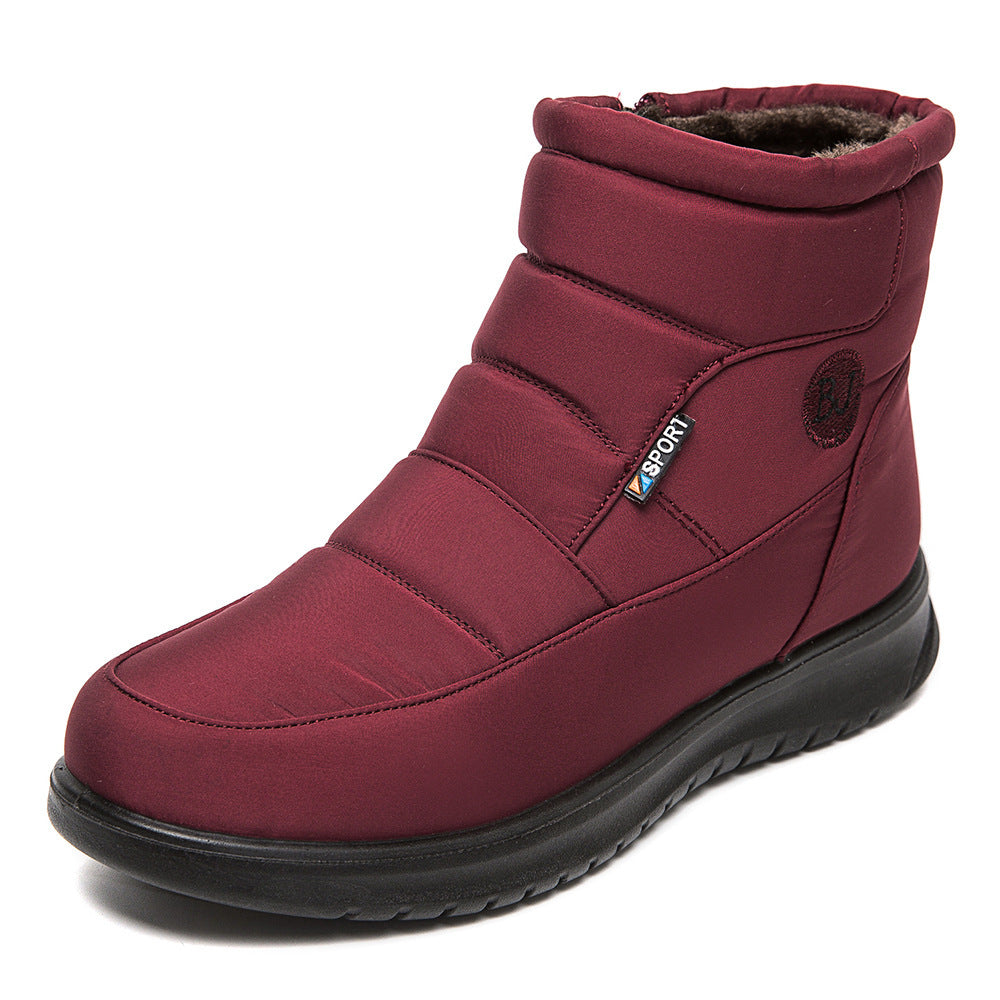 Ankle Boots For Women Non-slip Waterproof Snow Boots Flat Heels Warm Shoes Women DealSniper.net