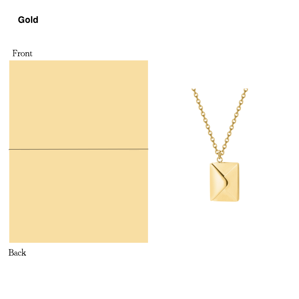 Silver Necklace Women Envelope Lover Letter Pendant Best Gifts Holidays dealsniper-net
