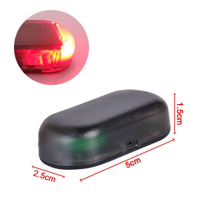 Car Anti-theft Lamp, Solar Interior Lamp, Car Solar Simulation Vehicle DealSniper.net Red