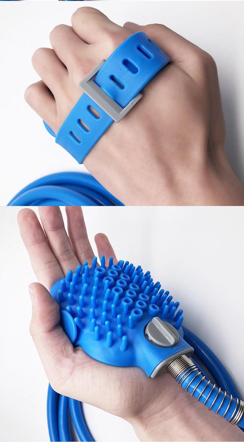 Pet Bathing Gloves Outdoor Shower Dog Bath Silicone Pets DealSniper.net