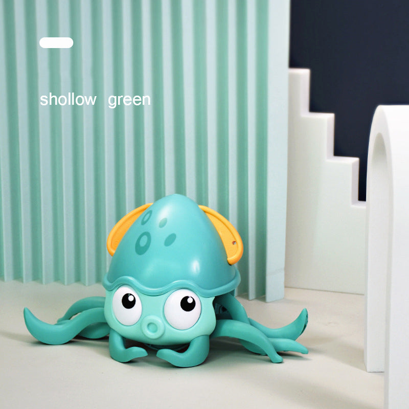 Big Crab Bath Toys Clockwork Baby Playing In Water Toys Kids dealsniper-net Green cuttlefish