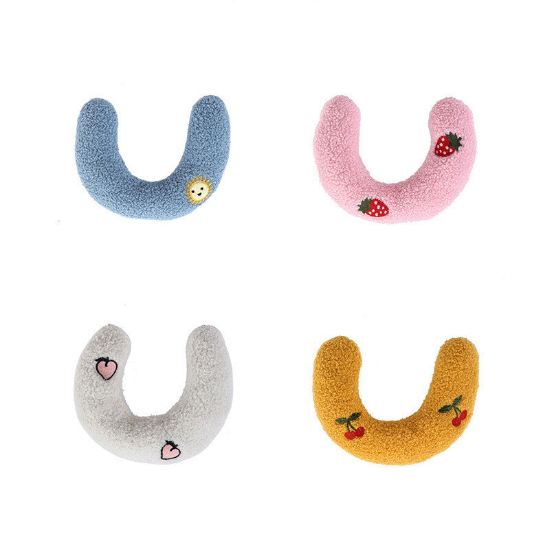 Pet Dog Cat Pillow Protect Cervical Spine Deep Sleep U-shape Pillow Pets DealSniper.net 26x18cm Set