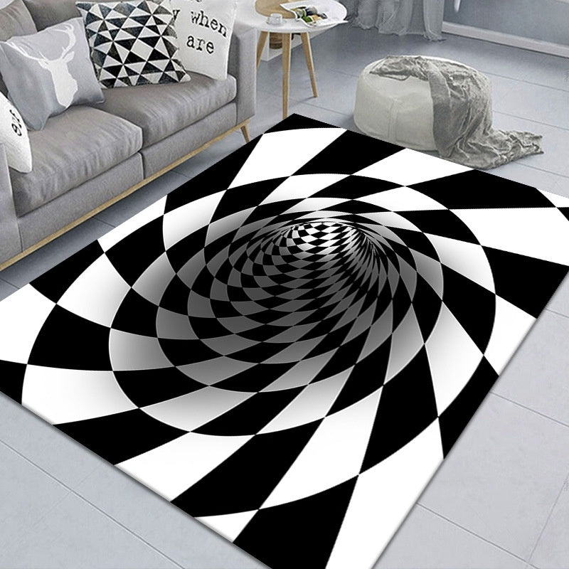 Pet Funny Mat Pad Trap Vision Carpet 3D Geometric Stereoscopic Illusion Floor Mat House DealSniper.net Vision G 40X60cm