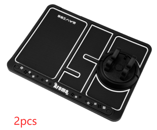 Non-Slip Car Phone Pad For 4-in-1 Car Parking Number Card Anti-Slip Mat Auto Phone Holder Sticky Anti Slide Dash Phone Mount Gadgets DealSniper.net White 2PCS