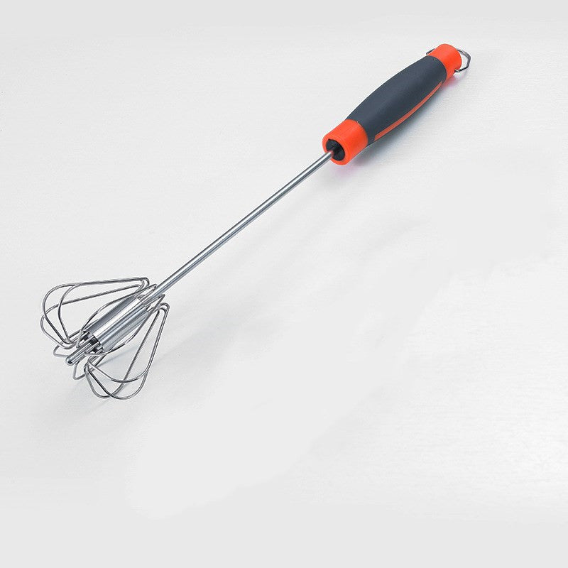Stainless Steel Manual Egg Beater Kitchen Gadget Kitchen DealSniper.net Red 10inches