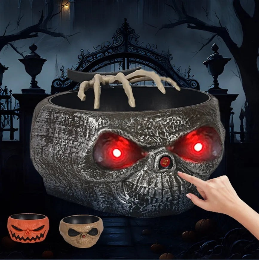 Halloween Candy Bowl Plastic Pumpkin Bowl Holidays DealSniper.net