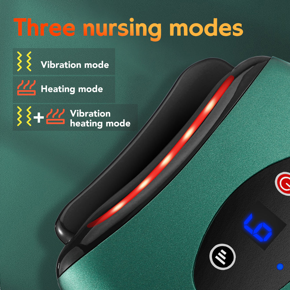 Eletric Bianstone Gua Sha Board Tools Hot Compress Heating Vibration Health DealSniper.net