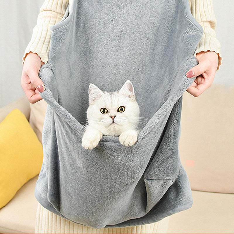 New Product Cat Holding Suit Arctic Velvet Non-stick Fur Pet Bib Pets DealSniper.net